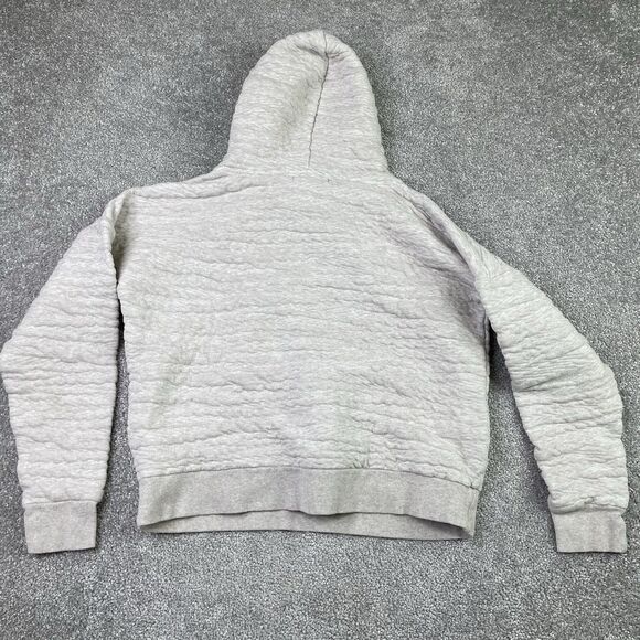 prAna Women’s Hoodie Small Gray Textured Knit Organic Cotton W23202220 Pullover - Picture 6 of 15